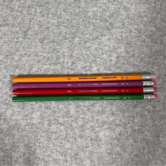 Vintage 2004 American Classic Pencils - Vibrant Assorted Colors & Classic Yellow - Picture 12 of 13